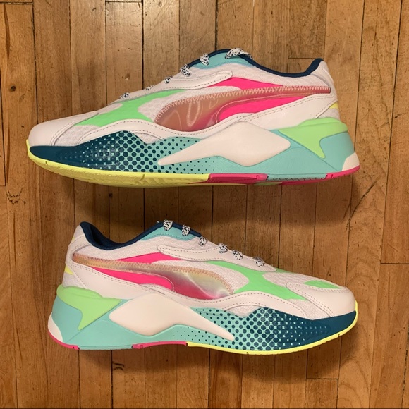 NEW PUMA RS-X3 WAVE RACER MULTI-COLOR MEN'S RUNNING WORKOUT SHOES SIZE 10 - Picture 3 of 9